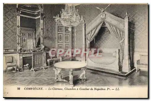 Ansichtskarte AK Compiegne Le Chateau Chambre a Coucher de Napoleon