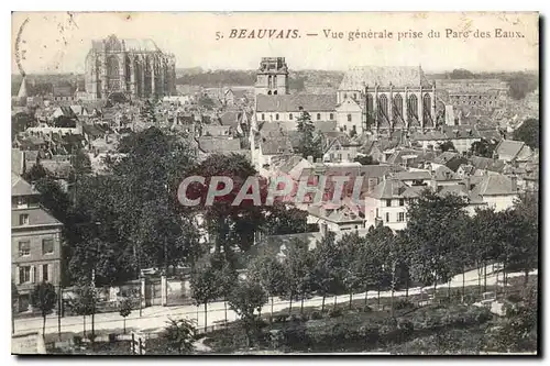 Cartes postales Beauvais Vue generale prise du Parc des Eaux