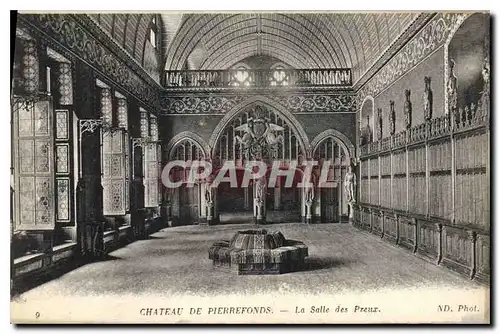 Cartes postales Chateau de Pierrefonds La Salle des Preux