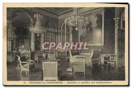 Ansichtskarte AK Chateau de Compiegne Chambre a coucher des Imperatrices