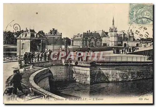 Cartes postales Chateau de Chantilly L'Entree