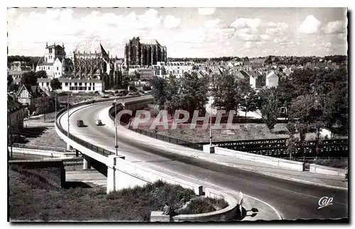 Ansichtskarte AK Beauvais Le Pont Route et la Ville