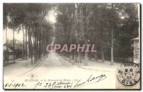 Ansichtskarte AK Beauvais Le Boulevard du Palais