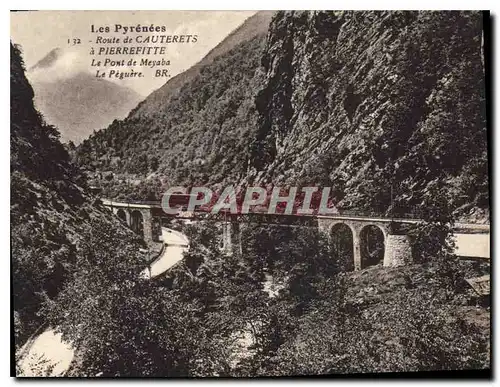 Cartes postales Route de Cauterets a Pierrefitte Le Pont de Meyaba