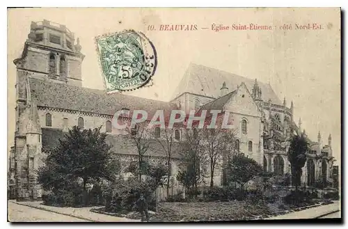 Cartes postales Beauvais Eglise Saint Etienne cote Nord Est