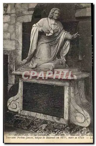 Cartes postales Beauvais La Cathedrale Interieur Mausolee du cardinal Toussaint Forbin Janson eveque de Beauvais