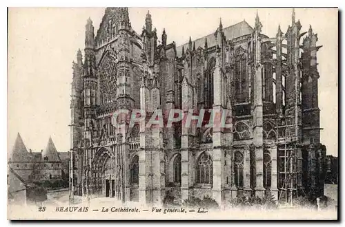 Cartes postales Beauvais La Cathedrale Vue generale