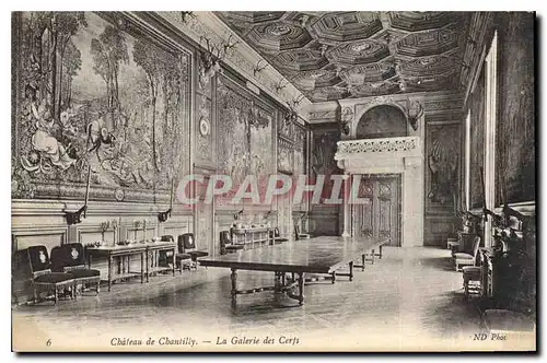 Cartes postales Chateau de Chantilly La Galerie des Cerfs