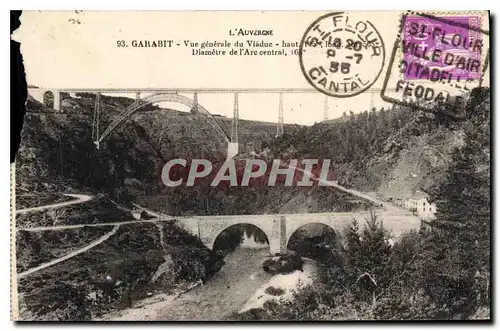 Cartes postales Garabit Vue generale du Viaduc
