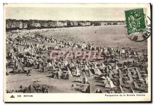 Cartes postales Royan Perspective de la Grande Conche