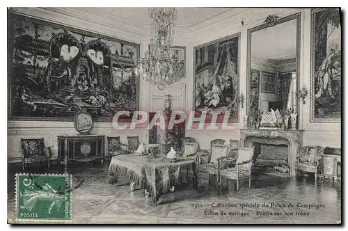 Ansichtskarte AK Collection speciale du Palais de Compiegne Salon de musique Prince sur son trone