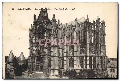 Cartes postales  Beauvais La Cathedrale Vue Generale