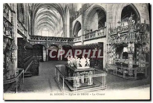 Cartes postales Eglise de Brou Le Choeur