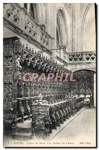 Cartes postales Eglise de Brou Les Stalles du Choeur