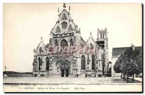 Cartes postales Eglise de Brou La Facade