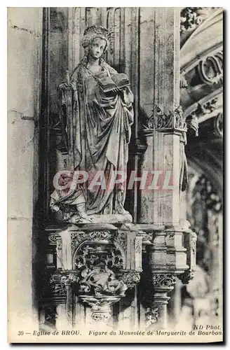 Ansichtskarte AK Eglise de Brou Figure du Mausolee de Marguerite de Bourbon