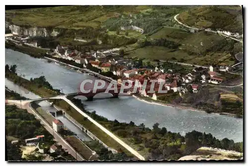 Cartes postales Sault Brenaz Ain Vue generale aerienne sur la Ville et le Rhone
