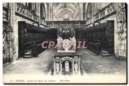 Cartes postales Eglise de Brou Le Choeaur