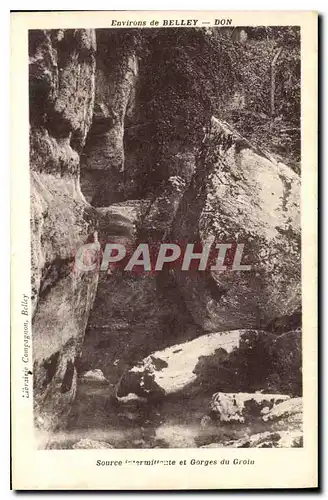 Cartes postales Environs de Belley Gorges du Groin