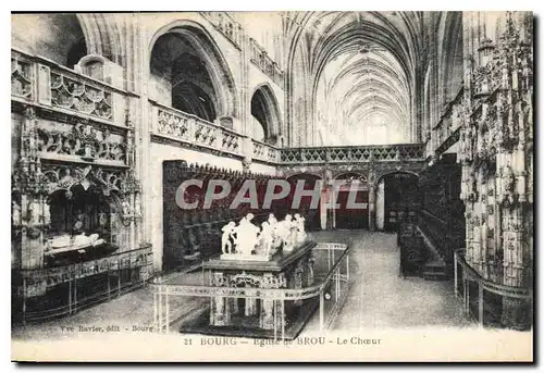 Cartes postales Eglise de Brou Le Choeur