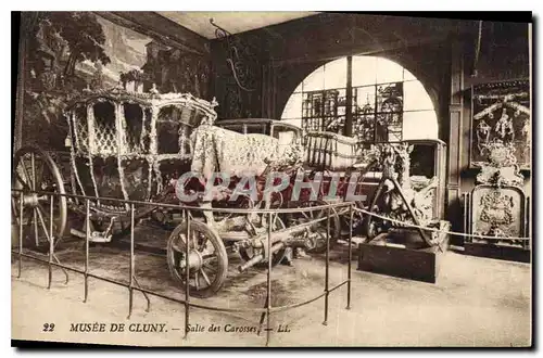 Cartes postales Musee de Cluny Salle des Carosses