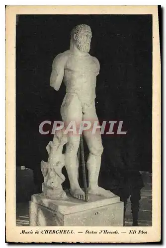 Cartes postales Musee de Cherchell Statue d'Hercule