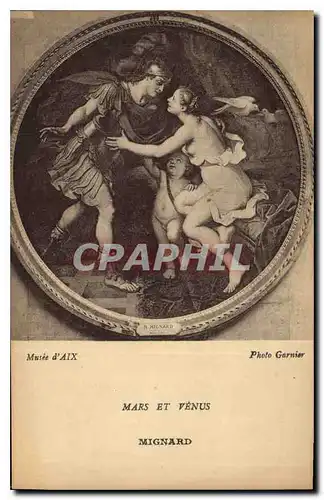 Cartes postales Mars et Venus Mignard