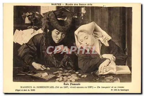 Cartes postales Nantes Musee des Beaux Arts Ecole Flamande Marinus de Homerswael