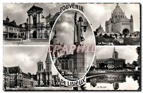 Cartes postales Souvenir de Lisieux Le carmel La basilique Cathedrale St Pierre Le musee