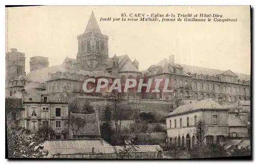 Cartes postales Caen Eglise de la Trinite et Hotel Dieu