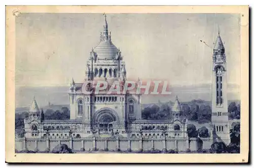 Cartes postales La Basilique de Lisieux Vue Generale du Projet