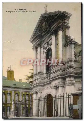 Cartes postales Lisieux Chapelle et Statue du Carmel