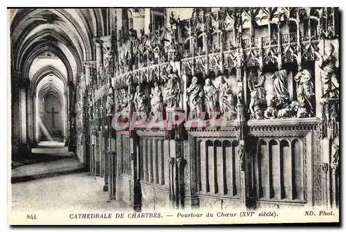 Cartes postales Cathedrale de Chartres Pourtour du Choeur