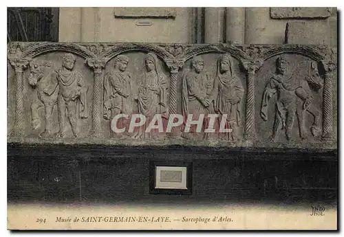 Cartes postales Musee de Saint Germain en Laye Sarcophages d'Arles