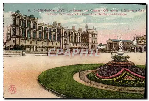 Cartes postales St Germain en Laye Le Parterre Le Chateau