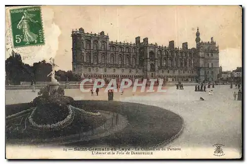 Cartes postales Saint Germain en Laye Le Chateau vu du Parterre