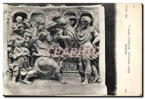 Cartes postales Troyes Eglise Saint Jean Bas Relief