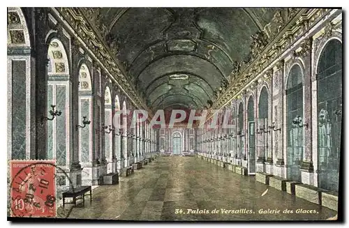 Cartes postales Palais de Versailles Galerie des Glaces