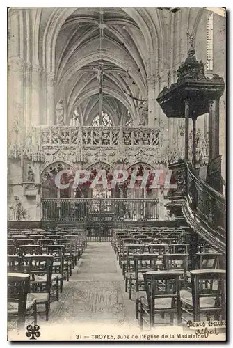 Cartes postales Troyes Jube de l'eglise de la Madeleine