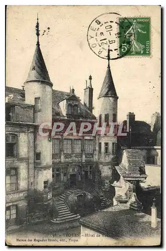 Cartes postales Troyes Hotel de Vauluisant