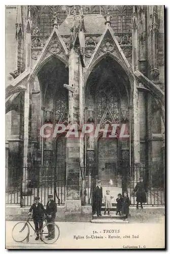 Ansichtskarte AK Troyes Eglise St Urbain Entree cote Sud