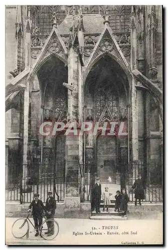 Cartes postales Troyes Eglise St Urbain Entree cote Sud