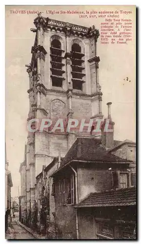 Cartes postales Troyes Aube L'Eglise Sta Madeline La plus ancienne de Troyes
