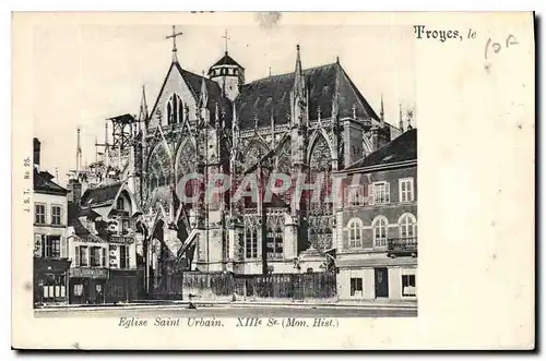 Cartes postales Troyes le Eglise Saint Urbain