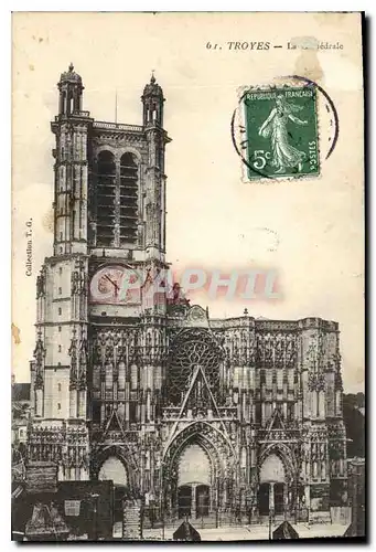 Cartes postales Troyes La Cathedrale
