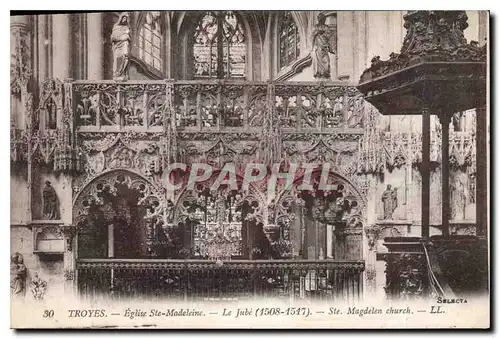 Cartes postales Troyes Eglise Sta Madeleine Le Jube