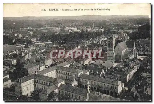 Cartes postales Troyes Panorama Est Vue prise de la Cathedrale