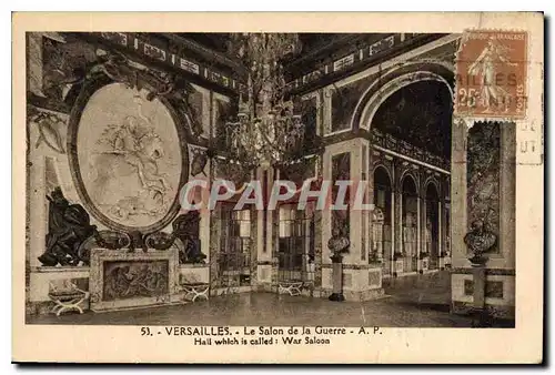 Cartes postales Versailles Le Salon de la Guerre