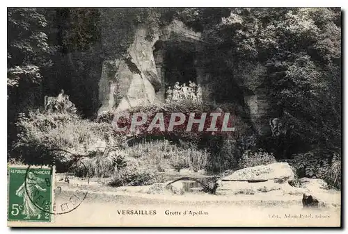 Cartes postales Versailles Grotte d'Apollon