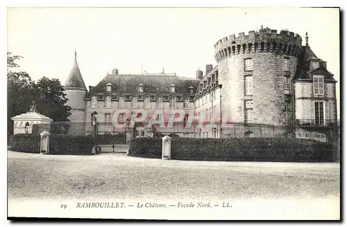 Cartes postales Rambouillet Le Chateau Facade Nord